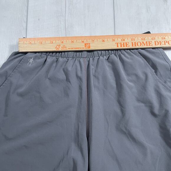 Smartwool Active Lined Shorts Mens Small Gray Lined 8" Running Merino Wool - Picture 12 of 13